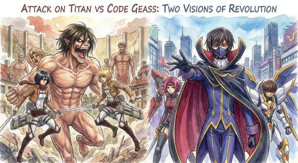 Attack on Titan vs Code Geass Eren Yeager vs Lelouch comparison
