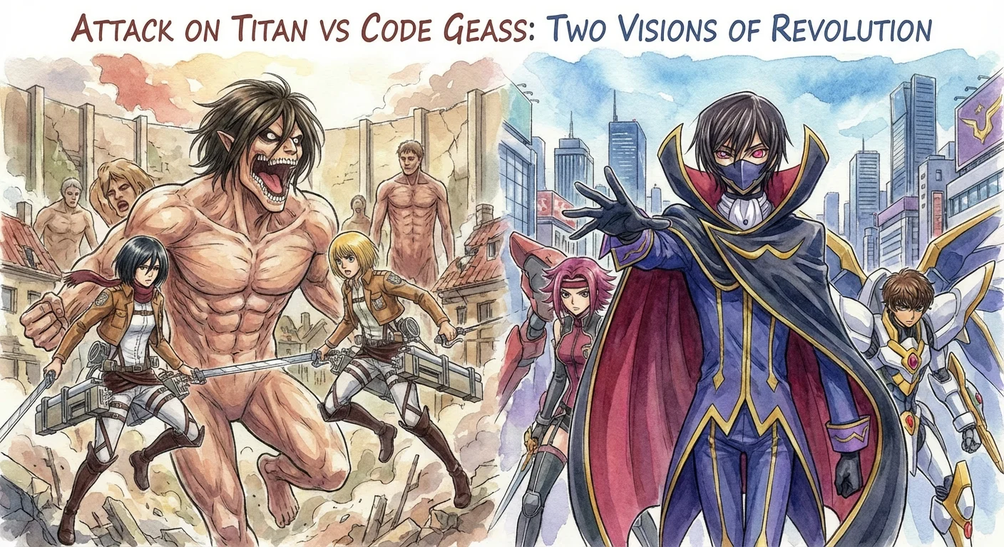 Attack on Titan vs Code Geass Eren Yeager vs Lelouch comparison